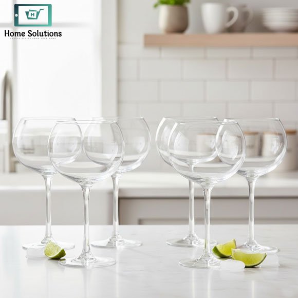 Bubble Round Shape Glass Set of 6 6 Bubble Round Shape Glass Set of 6 - Image 4