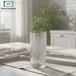 Alternative view of Crystal Curve Glass Set of 6 With Gold Rim