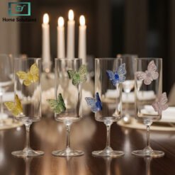 Alternative view of 3D Butterfly Flute Glass Champagne 190ml – 1 Pc