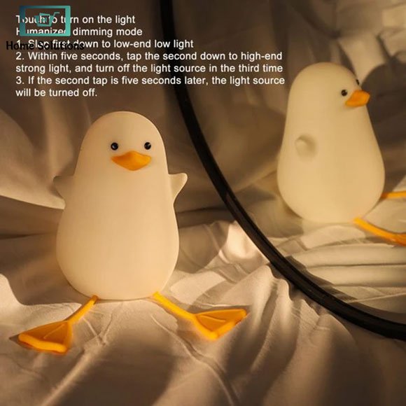 Cute Duck Rechargeable Silicone Night Lamp 7 Cute Duck Rechargeable Silicone Night Lamp - Image 5