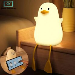 Cute Duck Rechargeable Silicone Night Lamp 13 lamps 3 - Home Solutions