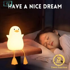 Cute Duck Rechargeable Silicone Night Lamp 12 lamps 4 - Home Solutions