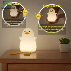 Alternative view of Cute Duck Rechargeable Silicone Night Lamp