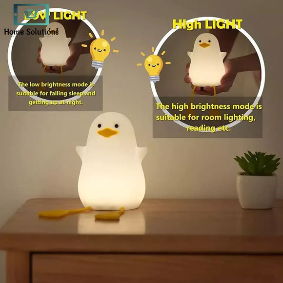 Cute Duck Rechargeable Silicone Night Lamp 4 Cute Duck Rechargeable Silicone Night Lamp - Image 2