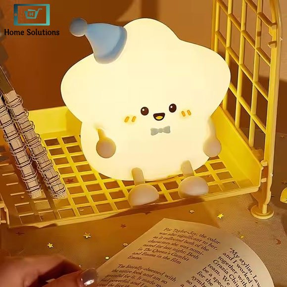 Cute Star Rechargeable Silicone Night Lamp 4 Cute Star Rechargeable Silicone Night Lamp - Image 2