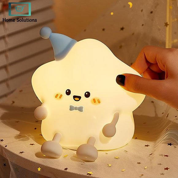 Cute Star Rechargeable Silicone Night Lamp 6 Cute Star Rechargeable Silicone Night Lamp - Image 4
