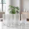 Crystal Glass Set of 6 Round 2 Crystal Glass Set of 6 with Gold Rim – Elegant Drinking Glasses