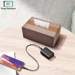 Alternative view of Leather Tissue Box – Rectangular Decorative & Stylish Minimalist Design