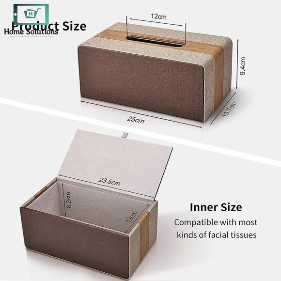 Leather Tissue Box – Rectangular Decorative & Stylish Minimalist Design 5 Leather Tissue Box – Rectangular Decorative & Stylish Minimalist Design - Image 4