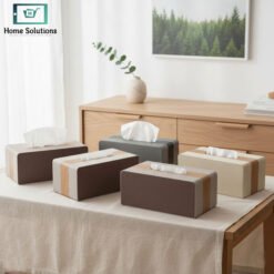 Leather tissue box rectangular for home décor