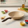 Falez granite wok non stick Turkish cookware for healthy low oil cooking