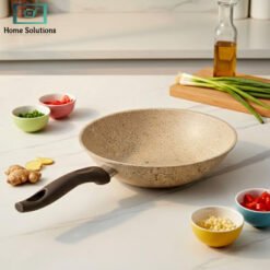 Falez granite wok non stick Turkish cookware for healthy low oil cooking