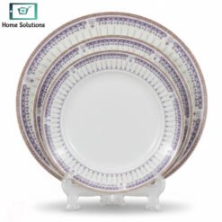 Bone China Plate Set Embassy Pattern 20th Century 18 Pieces