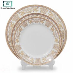 Bone China Plate Set Embassy Pattern 20th Century 18 Pieces