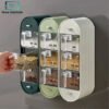 5 in 1 wall mounted spice organizer with spoons
