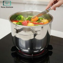 Alternative view of Falez Pressure Cooker Stainless Steel 6L– Turkish Made