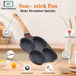 Non-Stick Frying Pan 4 in 1 Multi Section Pan 15 fry 4 - Home Solutions