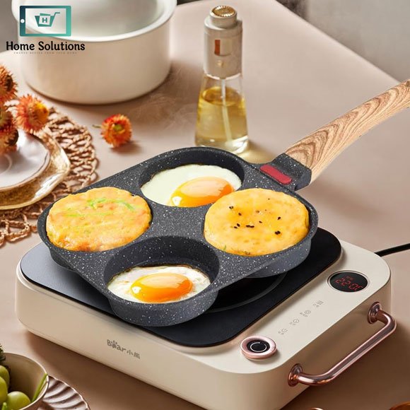Non-Stick Frying Pan 4 in 1 Multi Section Pan 4 Non-Stick Frying Pan 4 in 1 Multi Section Pan - Image 3