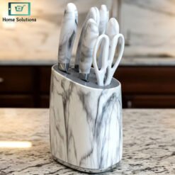 elegant 7 piece stainless steel knife set