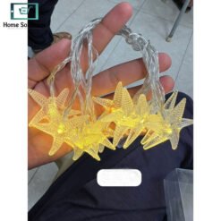 Alternative view of Decora Golden LED String Lights – Warm Glow Islamic Star Home Decor 10 LEDs