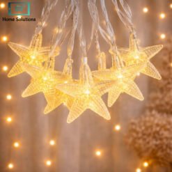 golden Islamic star LED string lights