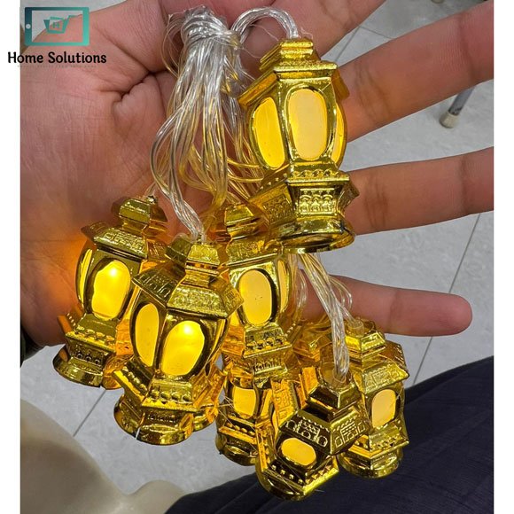 Decora Golden Led Fairy Lights – Warm Glow Islamic Home Decor - GoldLantern 10 LEDs 4 Decora Golden Led Fairy Lights – Warm Glow Islamic Home Decor - GoldLantern 10 LEDs - Image 2