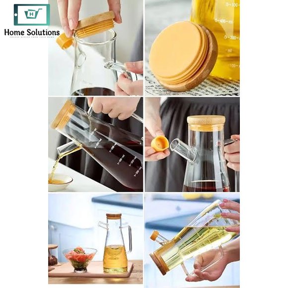 Glass Oil Bottle 1 Liter 5 Glass Oil Bottle 1 Liter - Image 4