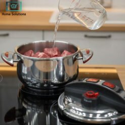 Alternative view of O.M.S Pressure Cooker Callacook 5L Stainless Steel – Turkish Made