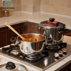Alternative view of Falez Pressure Cooker Set Stainless Steel  6L & 9L – Turkish Made with Interchangeable Lids