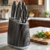 elegant 7 piece stainless steel knife set