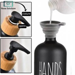 Dish & Hand Soap Dispenser Set 2 Pcs - 500ml 8 soap 3 - Home Solutions