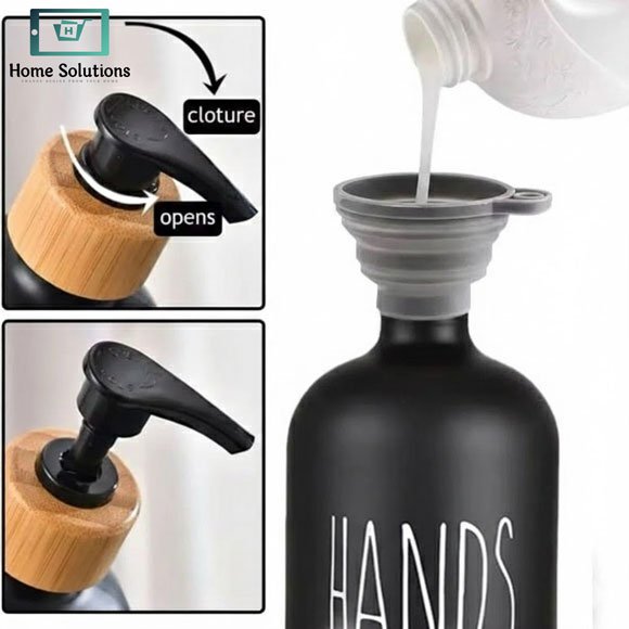 Dish & Hand Soap Dispenser Set 2 Pcs - 500ml 5 Dish & Hand Soap Dispenser Set 2 Pcs - 500ml - Image 4