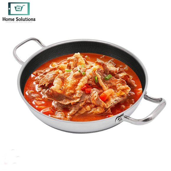 Honeycomb Laser Coated Non-Stick Wok 316 Stainless Steel 4 Honeycomb Laser Coated Non-Stick Wok 316 Stainless Steel - Image 3