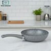 OMS non stick granite wok grey