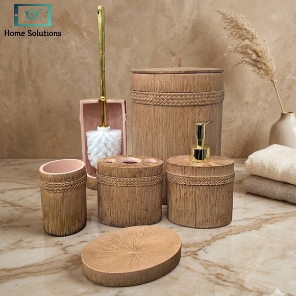 Premium Quality Bathroom Set 6Pcs 3 Bathroom set accessories set 6 pcs