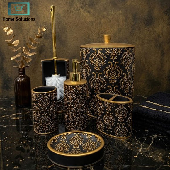 Premium Quality Bathroom Set 6Pcs 3 Bathroom set accessories set 6 pcs