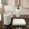 Fashion Boutique Bath Set 4 Pcs - White 1 fashion boutique bathroom set 4 pcs elegant design