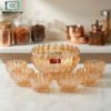 Premium crystal glass bowl set 7 pcs