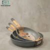 Baroly 24cm fry pan with lid and silicone handle