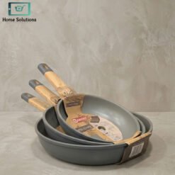 Baroly 24cm fry pan with lid and silicone handle
