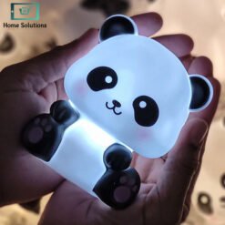 Mini tapping panda light lamp battery operated cute kids room lamp