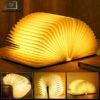 LED Wooden Book Lamp 3D Folding 1 LED wooden book lamp 3D folding design USB rechargeable decorative night light for home décor Pakistan