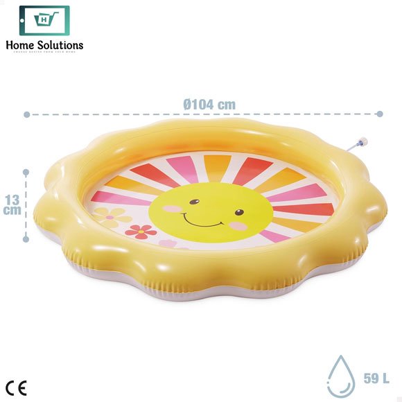 Intex Inflatable Kids Swimming Pool Circular Flower Design - 104×13 cm 6 Intex Inflatable Kids Swimming Pool Circular Flower Design - 104×13 cm - Image 4