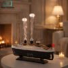 Premium titanic ship design humidifier with jellyfish smoke ring mist aroma diffuser and night light