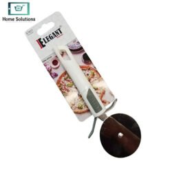 Elegant stainless steel pizza cutter with ergonomic handle for kitchen use