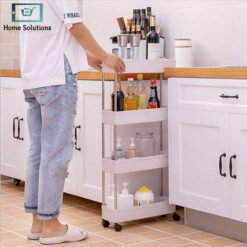 4 Layer Kitchen Storage Trolley with Wheels 6 Trolley - Home Solutions