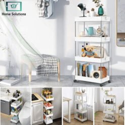 4 Layer Kitchen Storage Trolley with Wheels 7 Trolley2 - Home Solutions