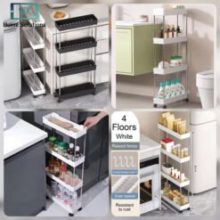 4 Layer Kitchen Storage Trolley with Wheels 8 Trolley3 - Home Solutions