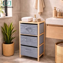 3 drawer storage cabinet plastic organizer unit for clothes laundry and home storage