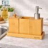 Danny Home bamboo bathroom set 4 piece